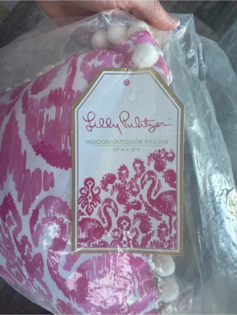 Lilly Pulitzer Indoor/Outdoor Pillow NWT